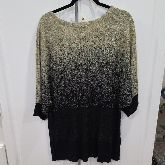 Kim Rogers Black and Gold Ombre Blouse - Picture 4 of 4